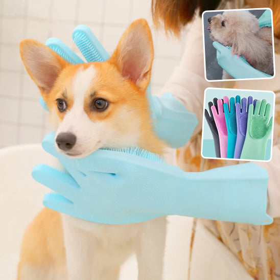 PET GROOMING BATHING GLOVES - AZURS STORE™