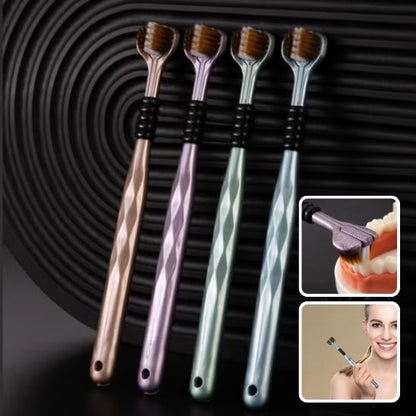 360° TOOTHBRUSHES WITH 3 HEADS - BLUE MOUNT™
