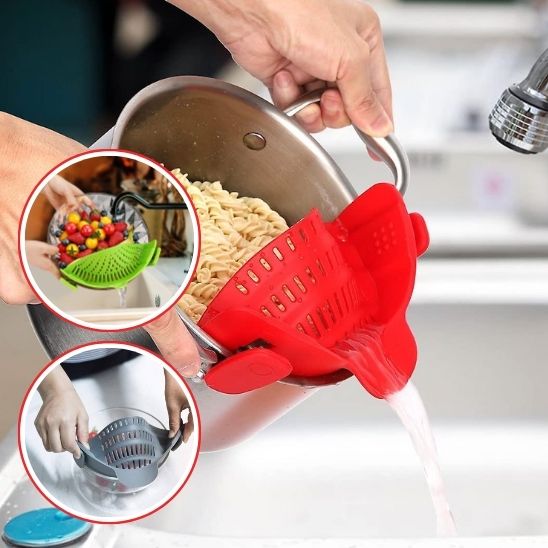 PASSOIRE DE CUISINE EN SILICONE - VAOCOM