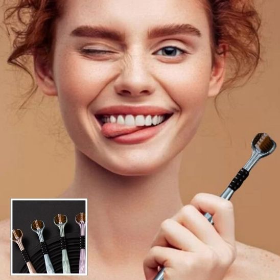 360° TOOTHBRUSHES WITH 3 HEADS - BLUE MOUNT™
