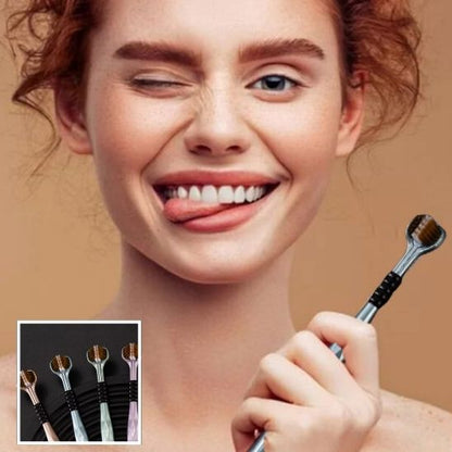 360° TOOTHBRUSHES WITH 3 HEADS - BLUE MOUNT™