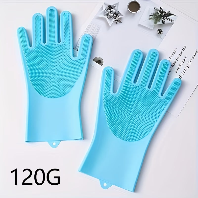 Pet bathing gloves