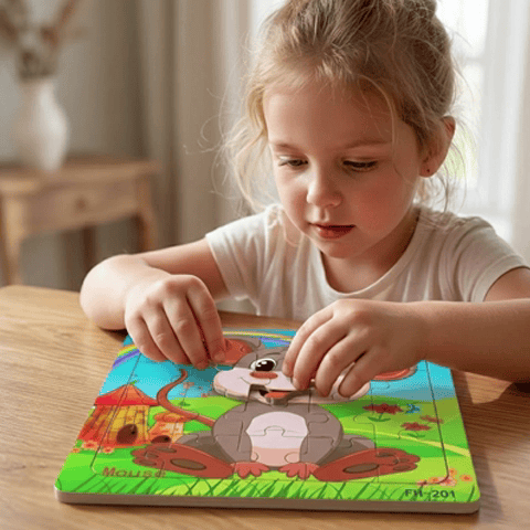 JOUET ENFANT PUZZLE BOIS - VAOCOM